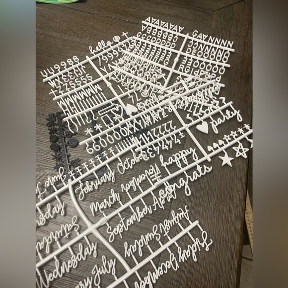 Felt Letter Board, 10x10in Changeable Letter Board with Letters White 300 Piece - Picture 3 of 4